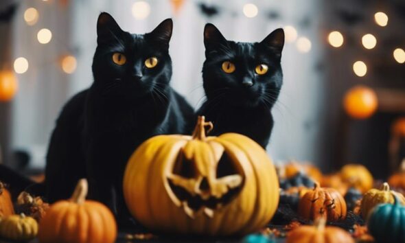 cats and halloween festivities