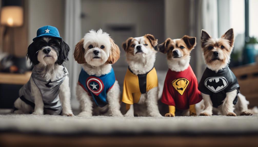 choosing character dog costumes