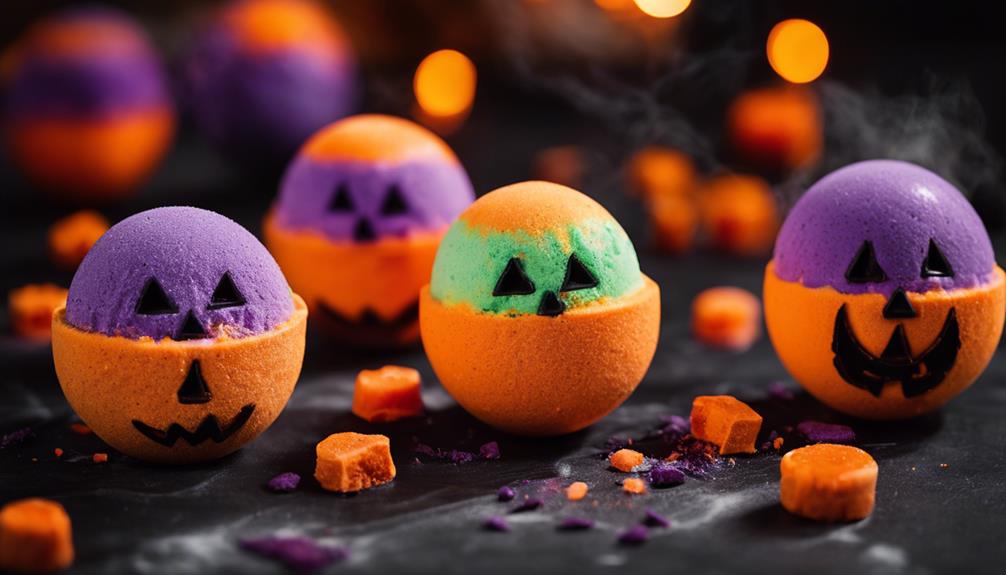 choosing halloween bath bombs