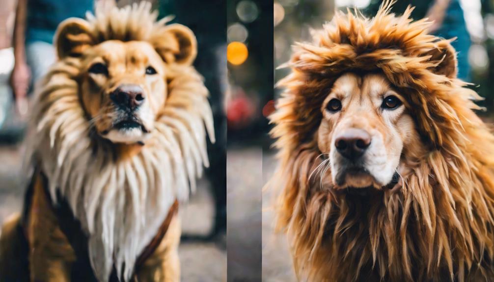 choosing lion mane costume