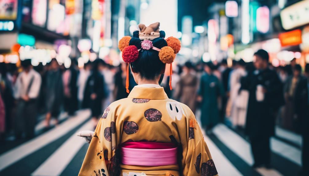 costumed crowds flood shibuya