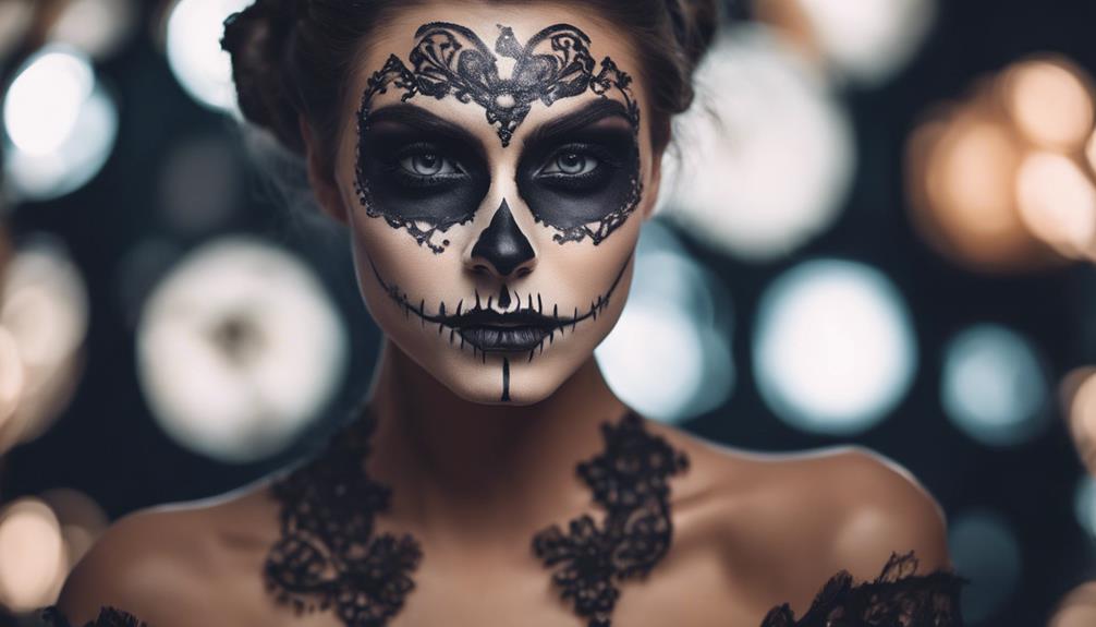 creative and spooky makeup