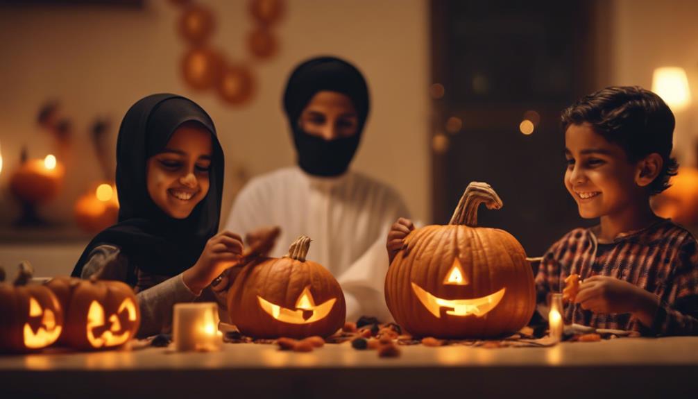 emirati families celebrate halloween