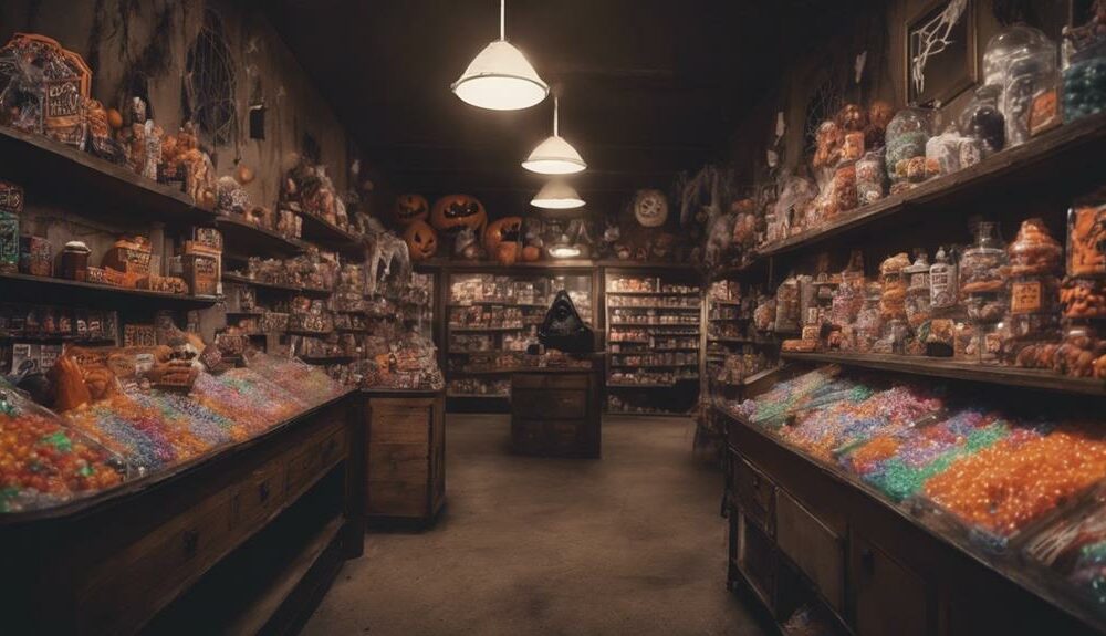 ghosts shopping for candy