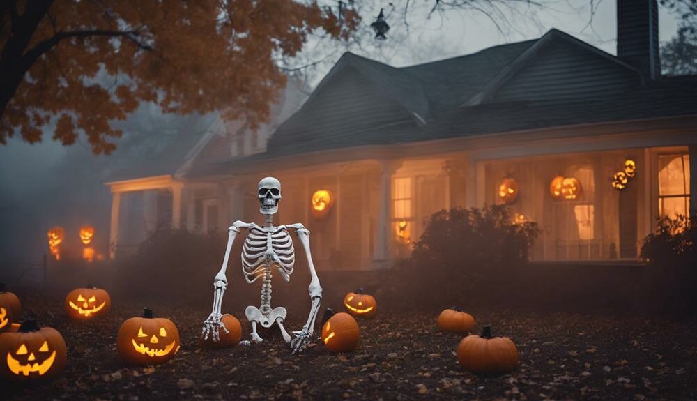 giant skeleton halloween decorations