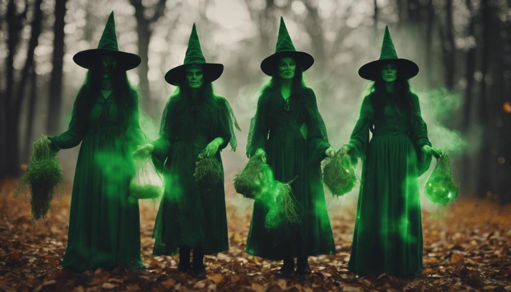green witches embrace nature