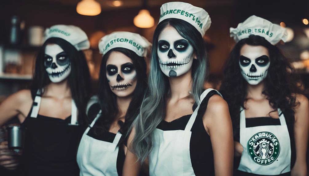 halloween beauty at starbucks