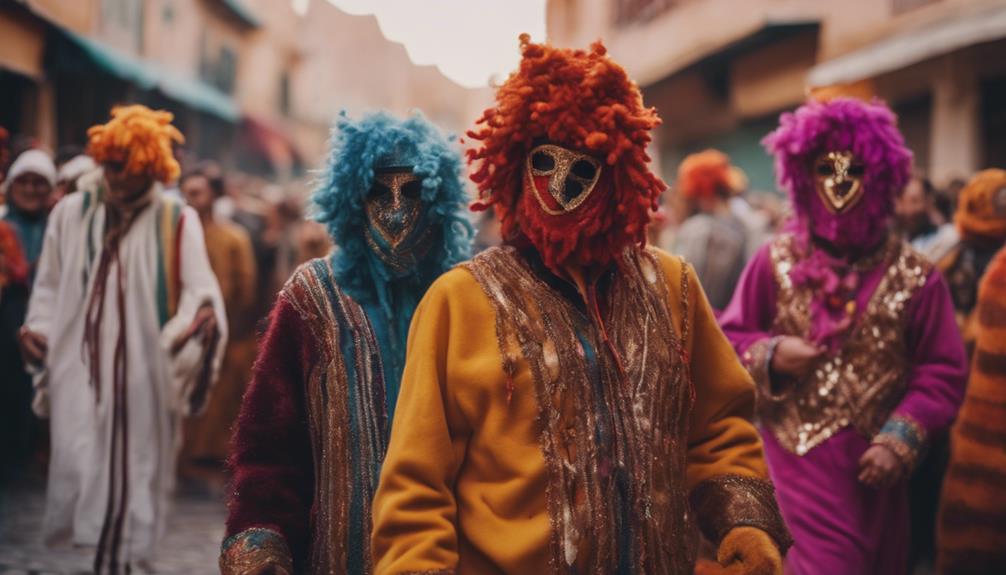 moroccan halloween like festival boujloud