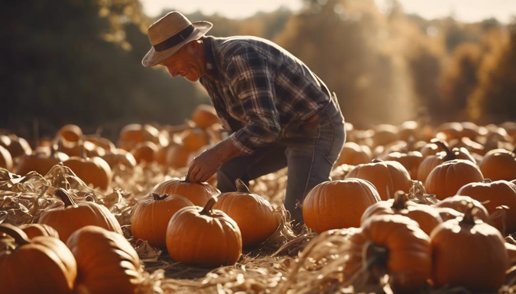pumpkin picking for halloween