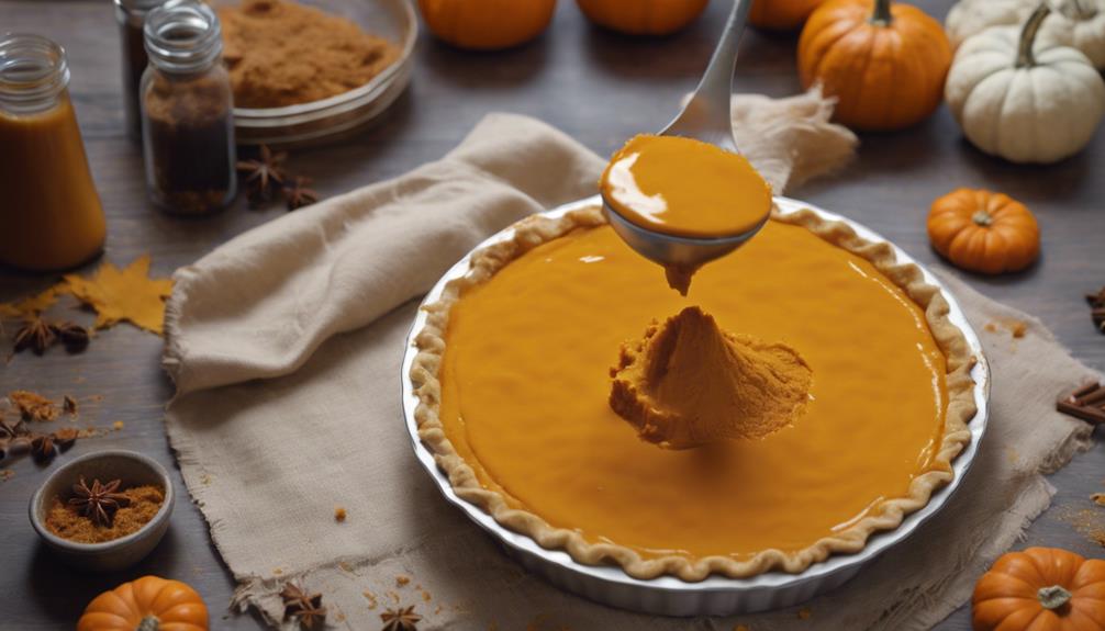 pumpkin puree in pies