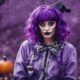 purple hair halloween costume