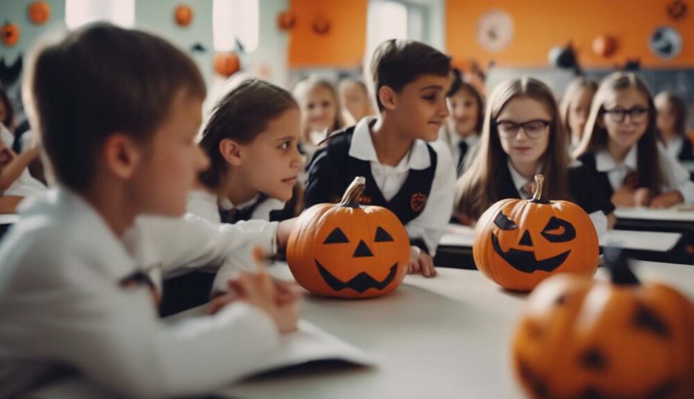 school during halloween explained