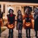 spooky costumes and candy