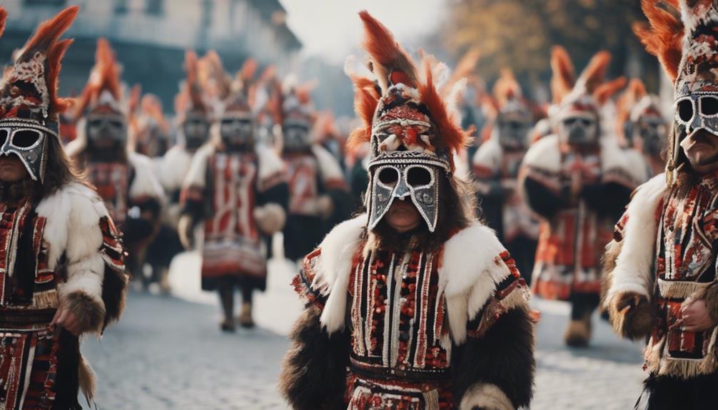 traditional mask wearing bulgarian customs