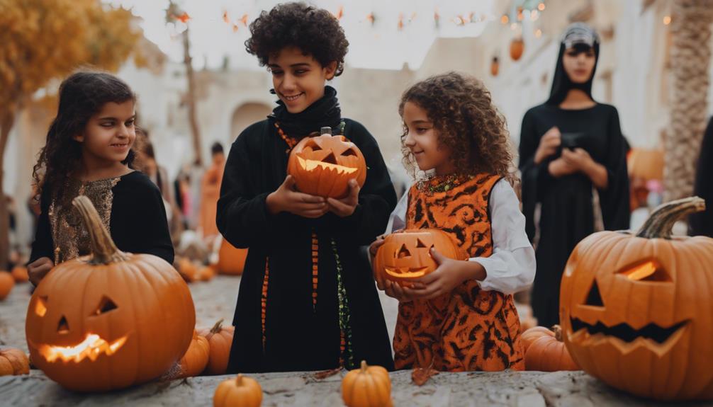 tunisian youth celebrate halloween