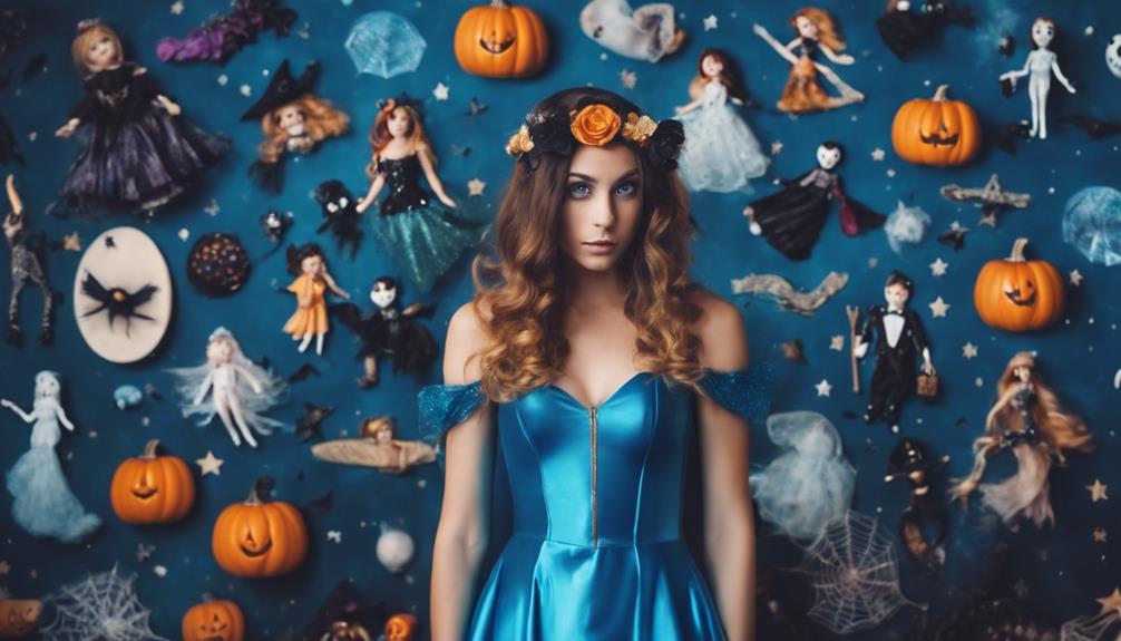 unique halloween costumes for a blue dress