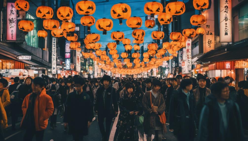 vibrant shibuya halloween festivities