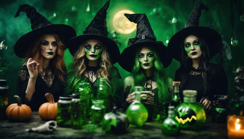witches in green art