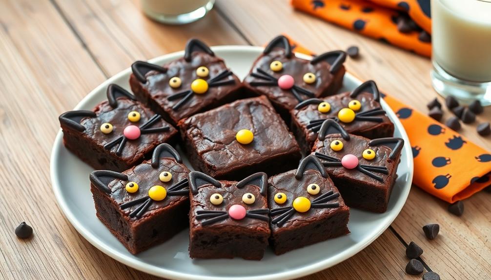 chocolatey feline themed dessert