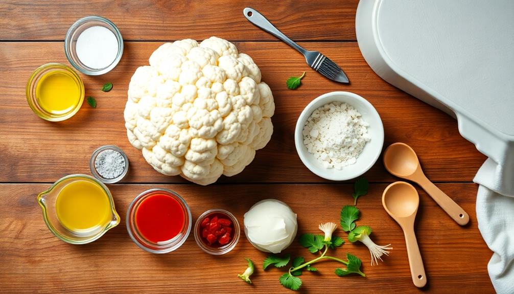 chop cauliflower into florets