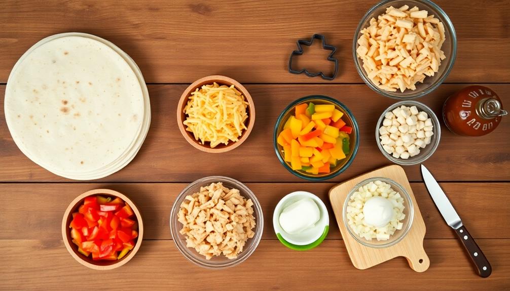 cut tortillas into shapes