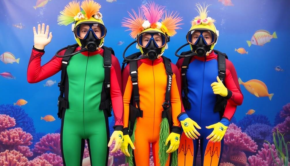 homemade scuba diver outfits