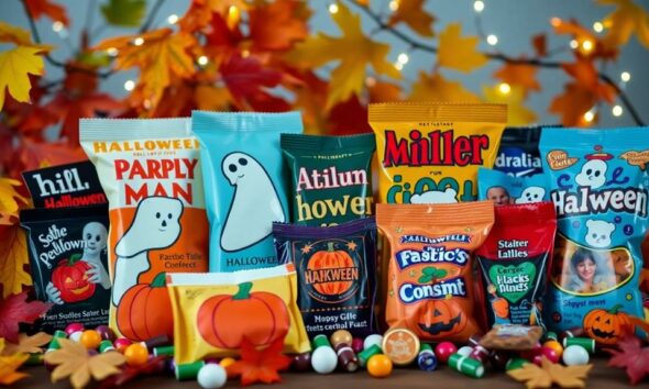 nostalgic halloween candy packaging