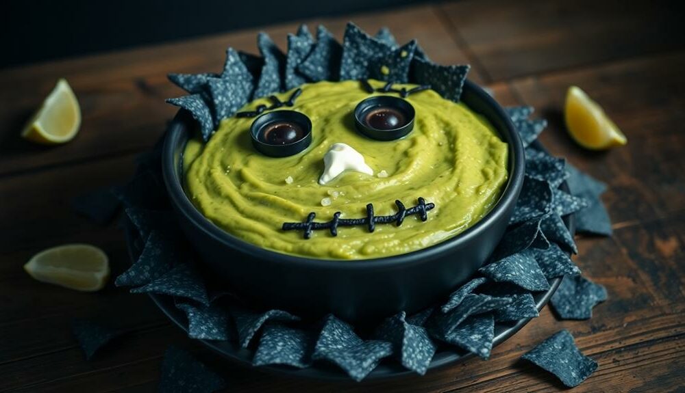 spooky avocado dip delight