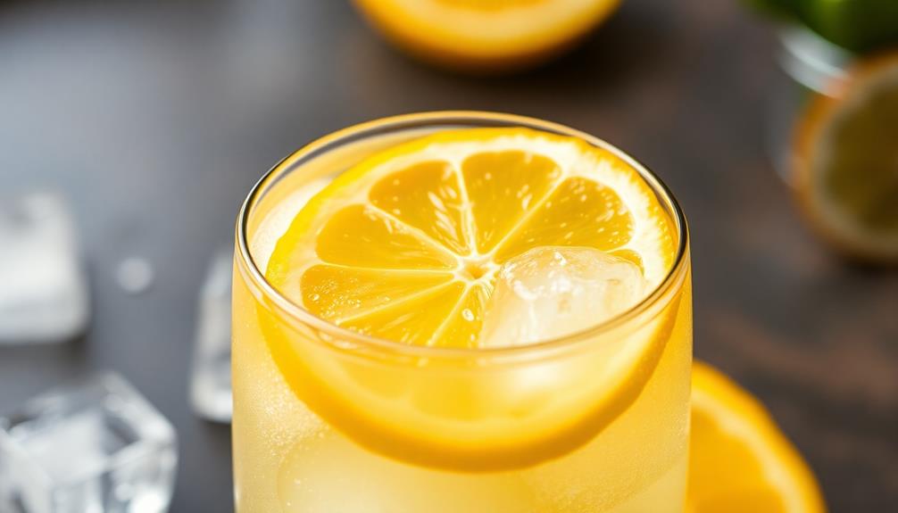 garnish with lemon slice