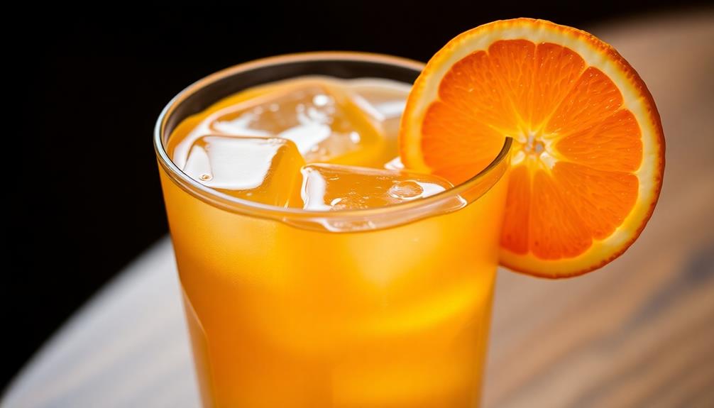 incorporate orange slice garnish