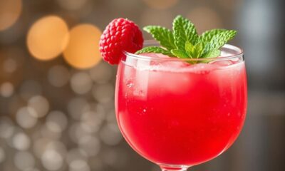 refreshing raspberry cocktail delight