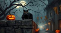 black cats halloween safety