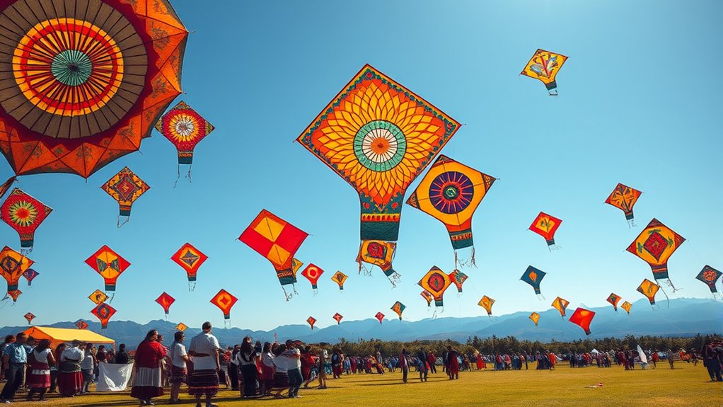 colorful giant kite craftsmanship