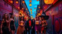 urban youth embrace halloween