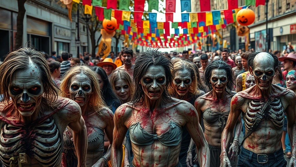 zombie makeup and costumes