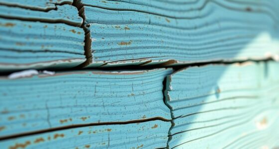 aged paint on wood