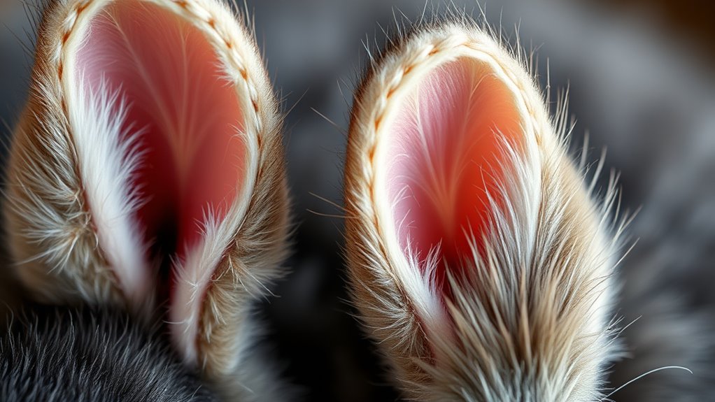 animal ear and whisker details