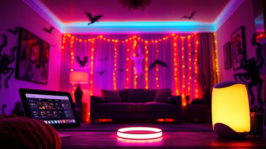 Smart Home Tips for Halloween Night 3 automated spooky lighting effects