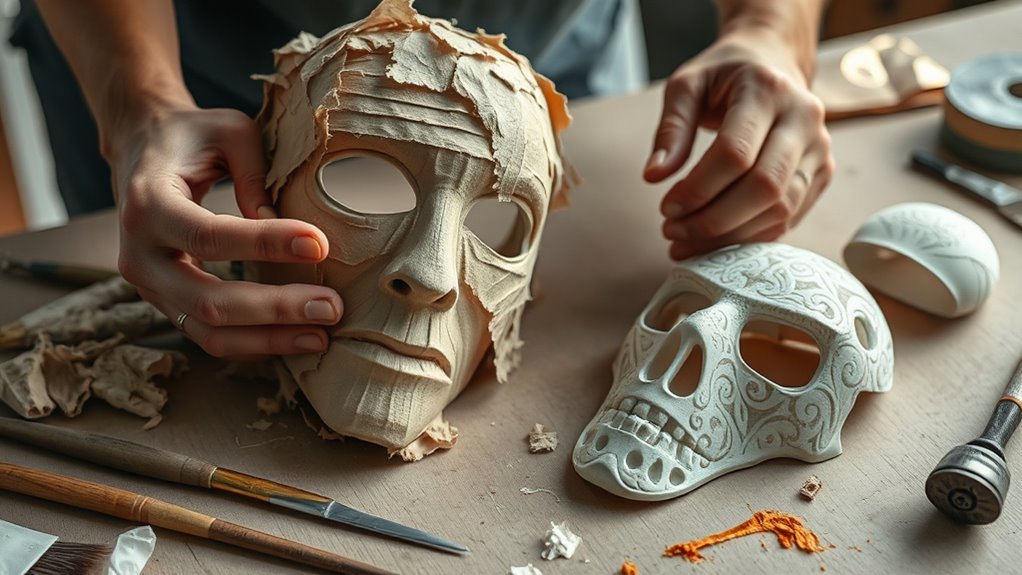 Mask Making Basics: Paper Mache to 3D Prints 7 blend materials for innovation