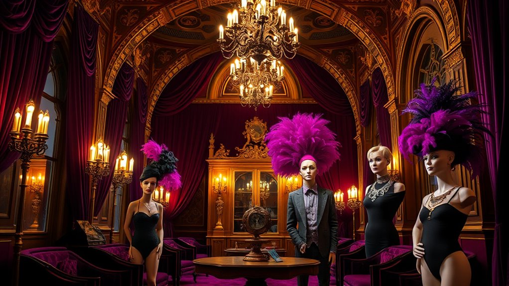 Theme Ideas: Classic, Gothic, and Camp 5 bold colors quirky mix