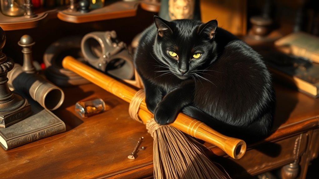 broomsticks magic folklore transformation