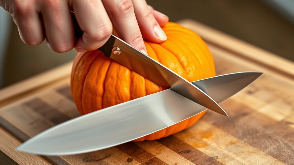 Safe Knife Skills for Pumpkin Prep 3 choose sharp ergonomic knife