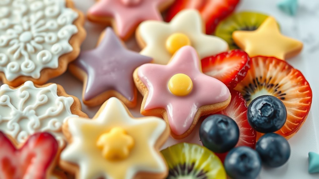 Edible Decorations: Cookies, Fondant, and Fruit 3 choose sturdy flavorful cookies