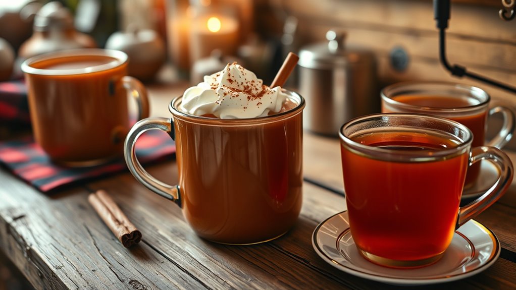 Warm Drinks Bar: Cider, Cocoa, and Tea 3 cozy cider garnishing ideas