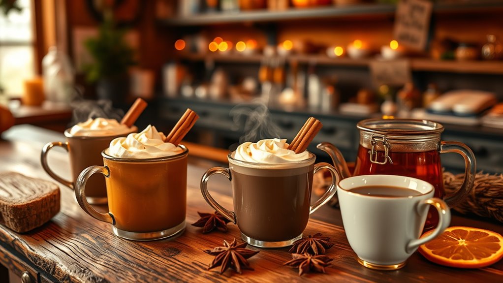 Warm Drinks Bar: Cider, Cocoa, and Tea 8 cozy seasonal beverage options