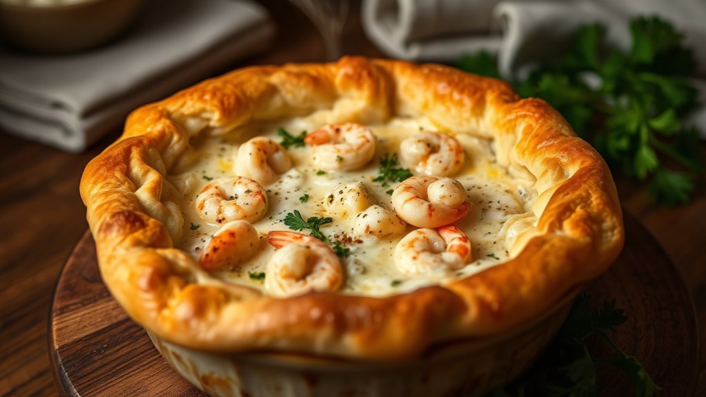 Savory Pies and Pot Pies for a Cozy Night 6 creamy seafood comfort dish