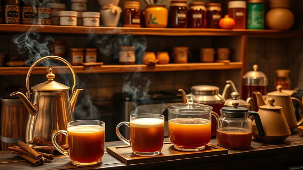 Warm Drinks Bar: Cider, Cocoa, and Tea 9 create inviting cozy drinks station
