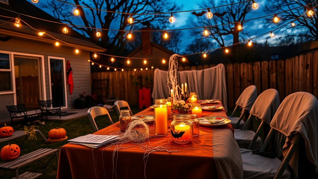 create inviting spooky ambiance