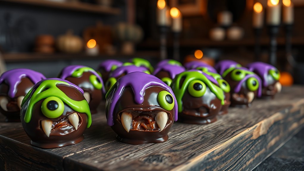 No-Bake Spooky Snacks Kids Can Make 2 create spooky monster eyeballs