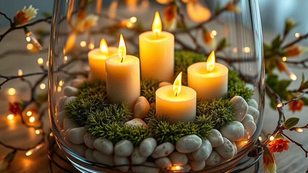 creative flameless candle decorating ideas